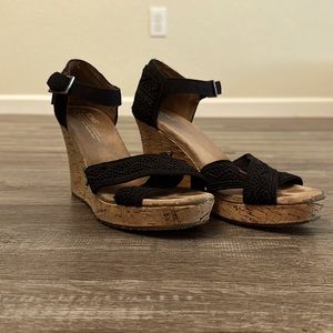 Toms Cork Wedges